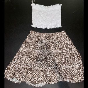 Tube Top & Skirt Set